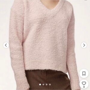 Wilfred Soft Wool Pink V-Neck Sweater